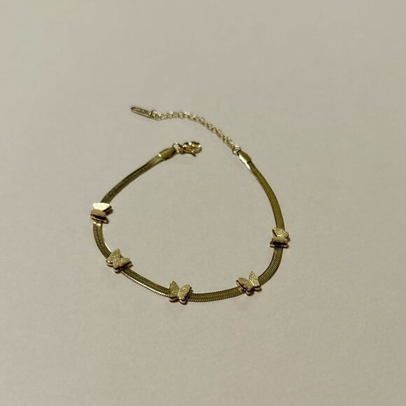 Butterfly anklet N694 - Picture 3 of 5
